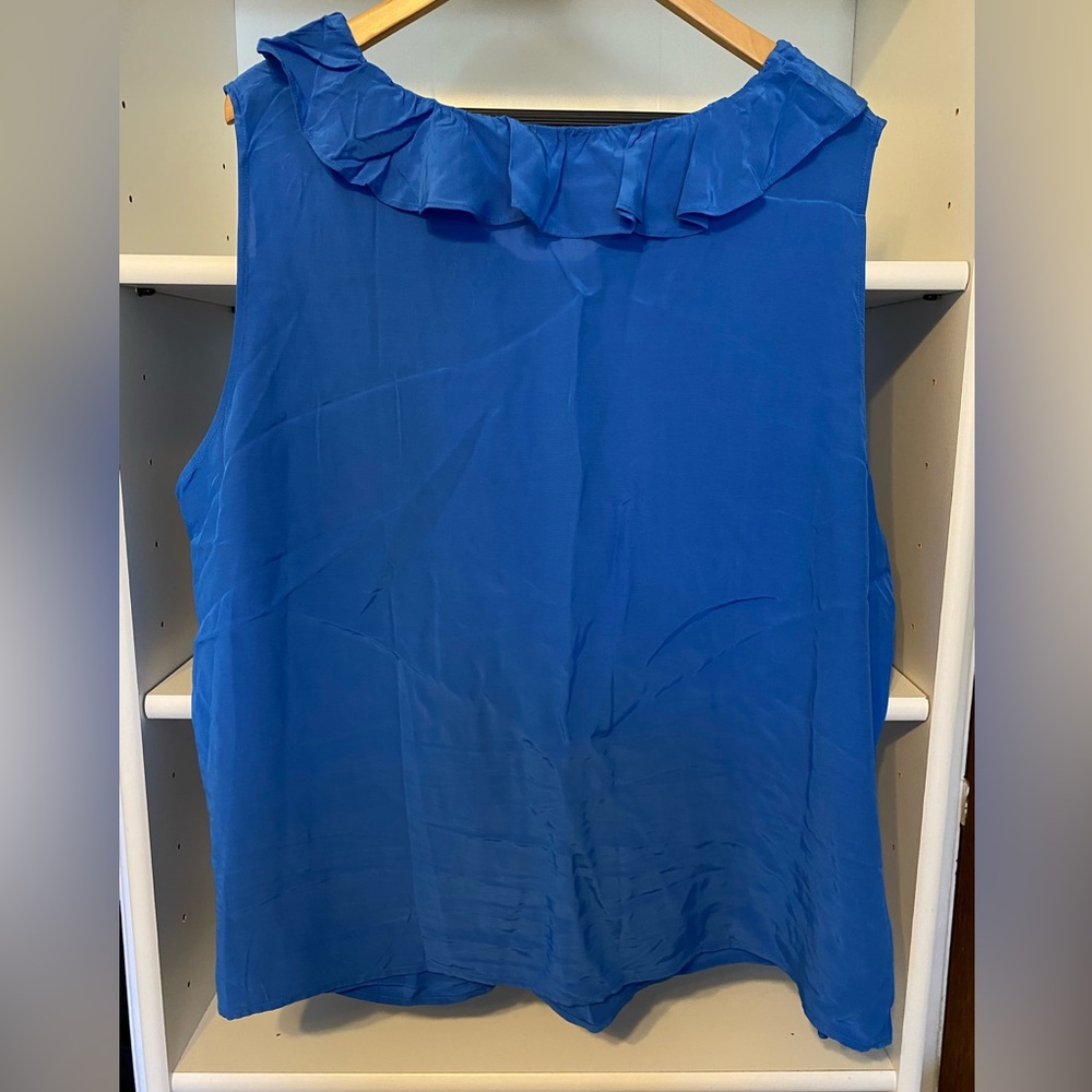 Talbots 3X Ruffle Sleeveless Blouse - Picture 4 of 7